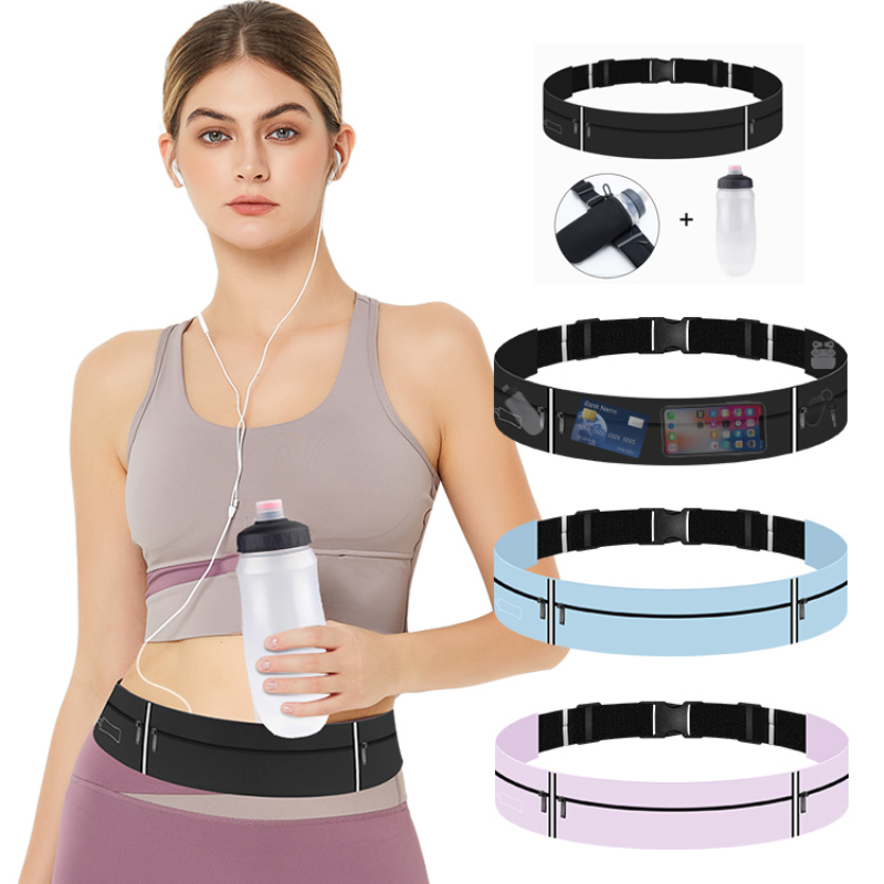 Running Gear For Beginners - Su şişesi ile kadın koşu kemeri