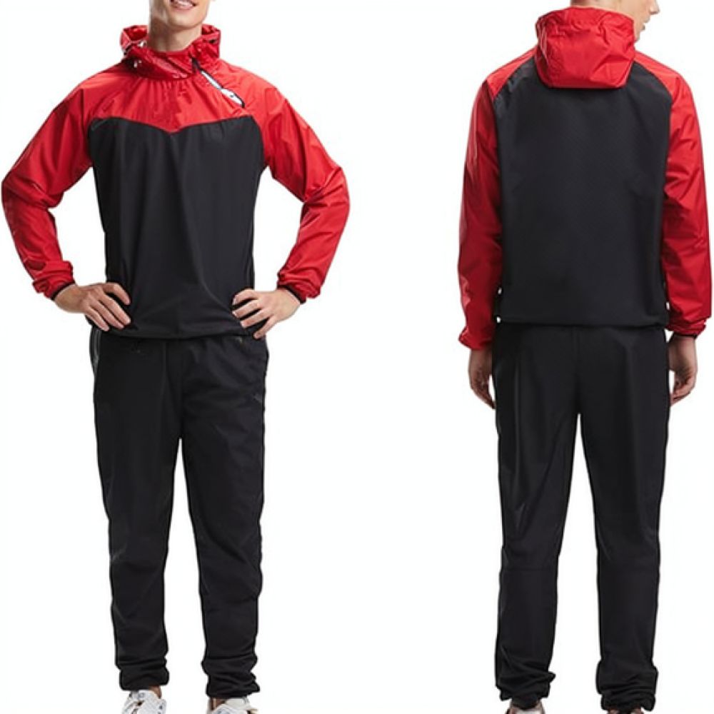 Running Gear Plus Size - Erkek Fitness Sauna Tulumu, Büyük Beden,