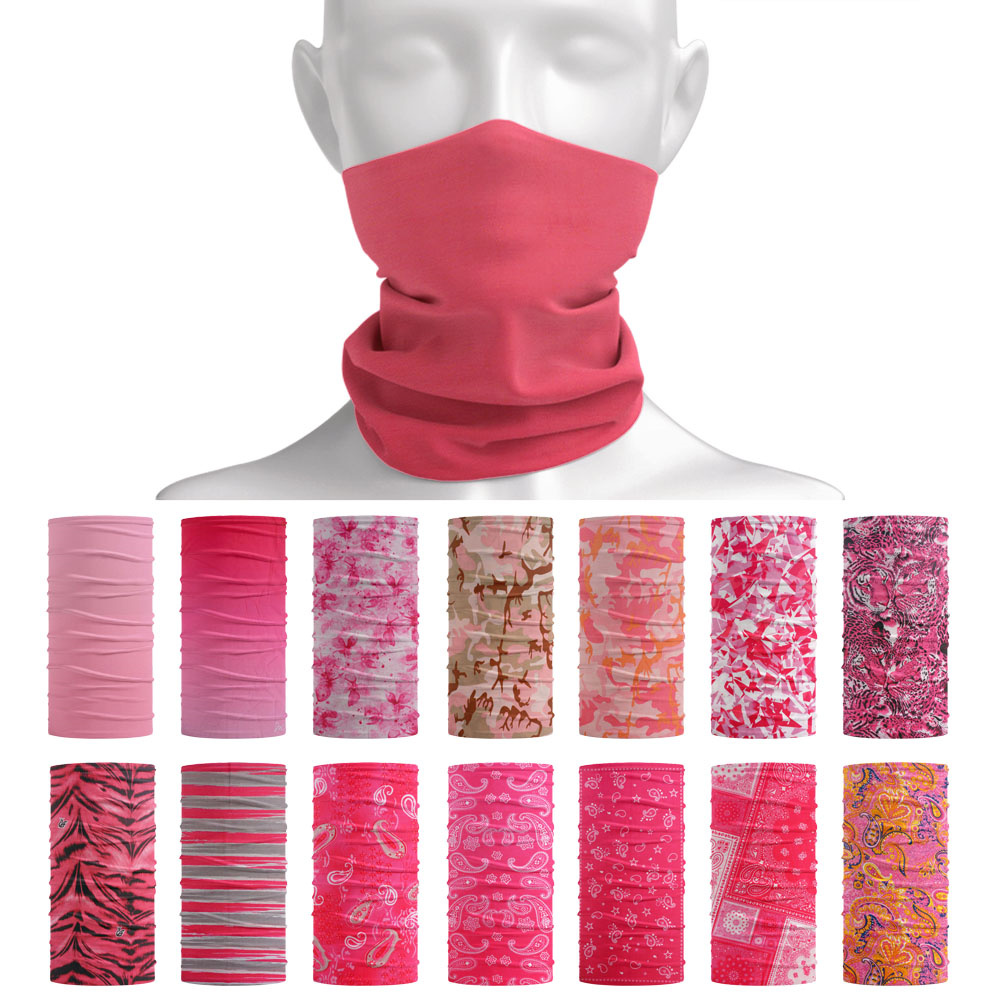 Running Gear Sale - Pembe Dikişsiz Açık Bandana Bisiklet Boyun
