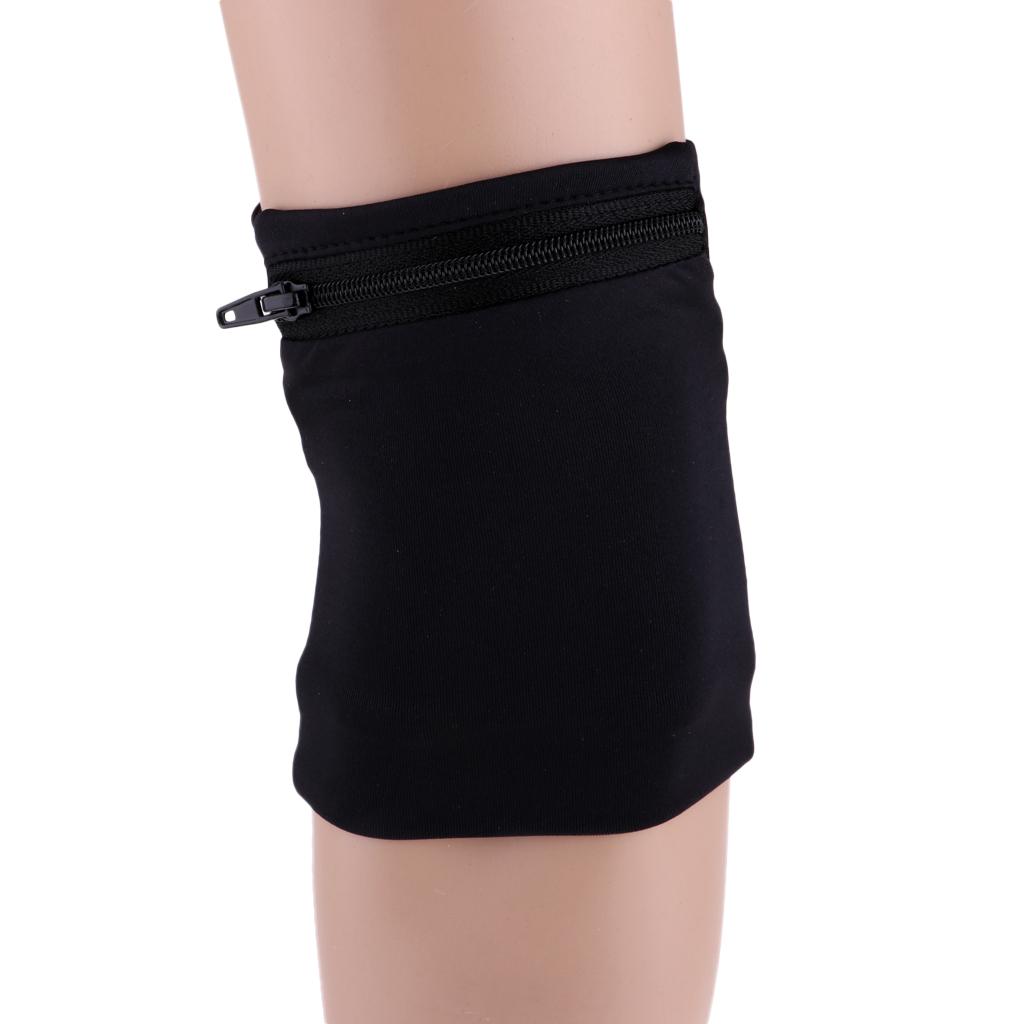 Sweat Band Wrist - Hızlı Kuruyan Elastik Spor Bileklik, Fermuarlı