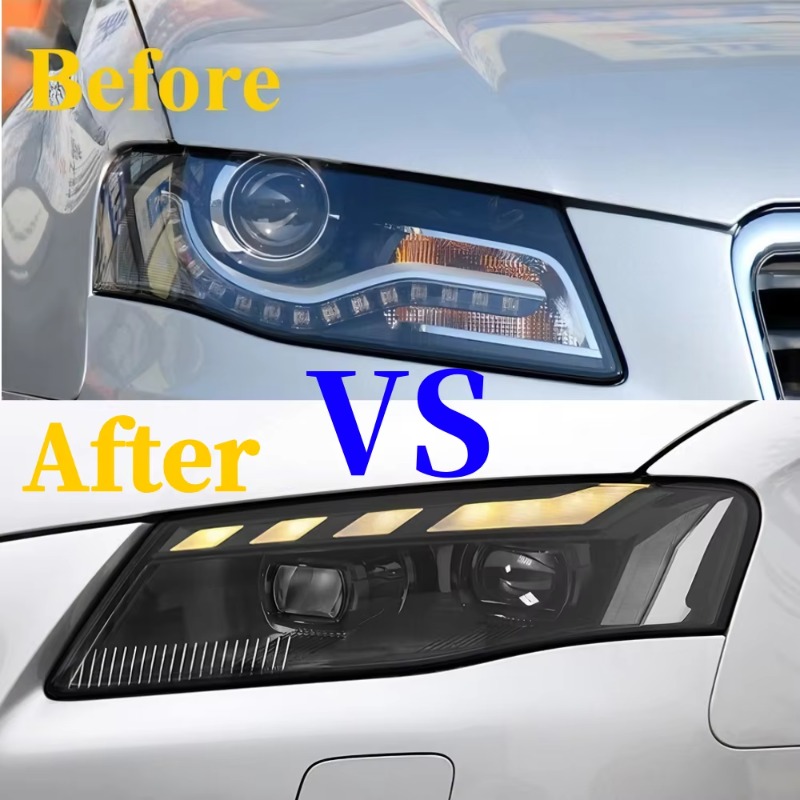 Running Headlamp Led - Audi A4 B8 Farları 2008-2012 için