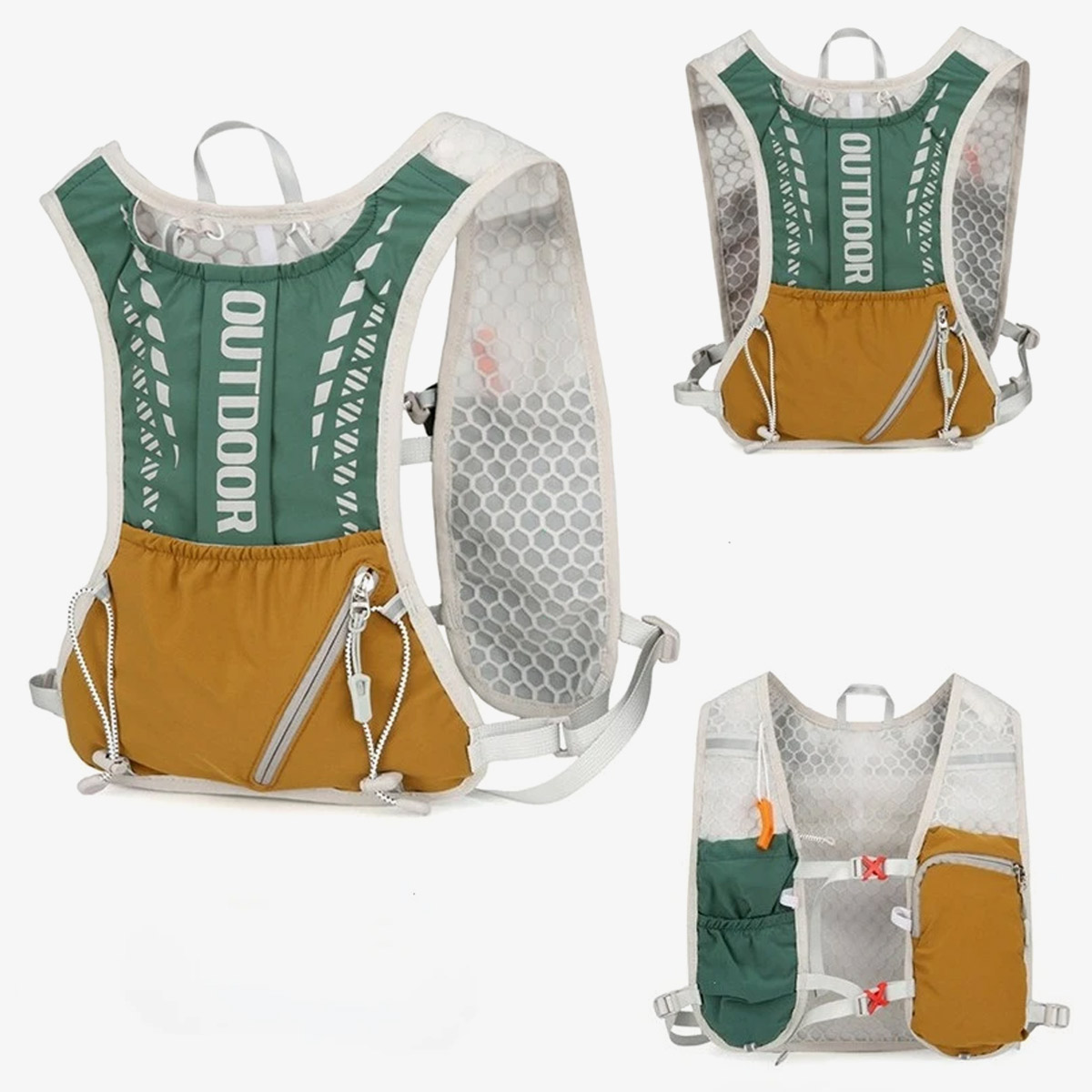 Running Gear For Marathon - Profesyonel Kros Koşu Yeleği Sırt Çantası,