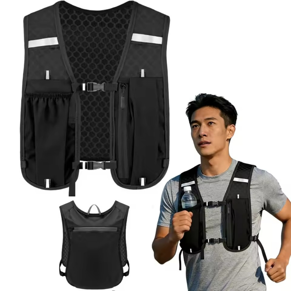 Running Gear For Marathon - Hidrasyon Sırt Çantası Yeleği Koşu Erkekler