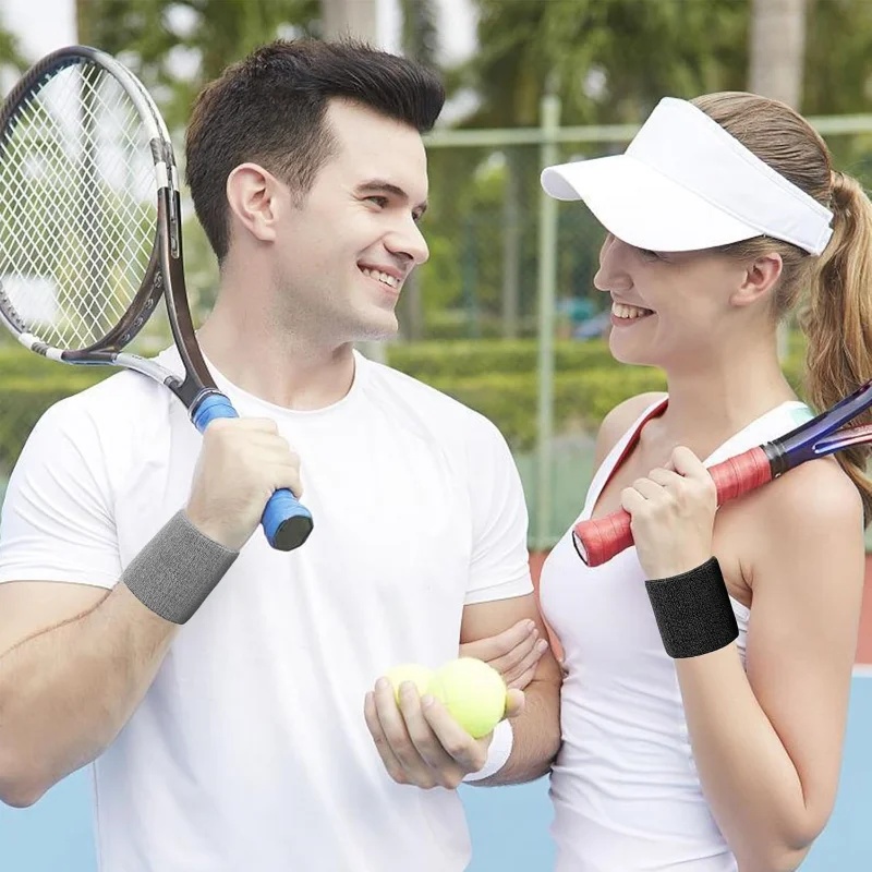 Yeni Sıcak 1 Çift 2 Parça Set  - Sweat Band Wrist incelemesi ve fiyatı