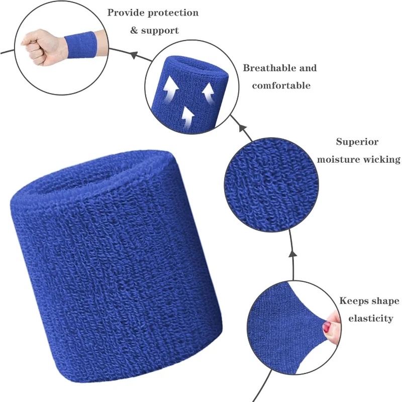 Yeni Sıcak 1 Çift 2 Parça Set  - Sweat Band Wrist incelemesi ve fiyatı