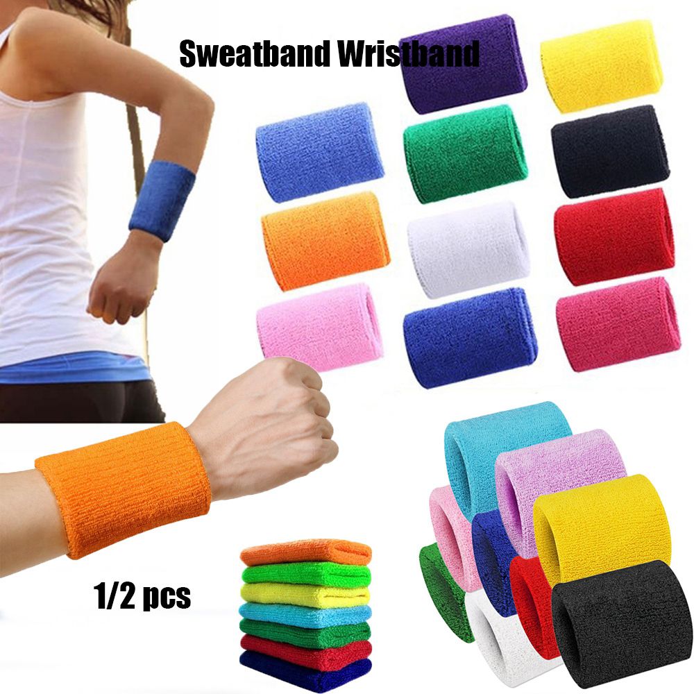 1/2 adet Unisex bilekliği spor - Sweat Band Wrist incelemesi ve fiyatı