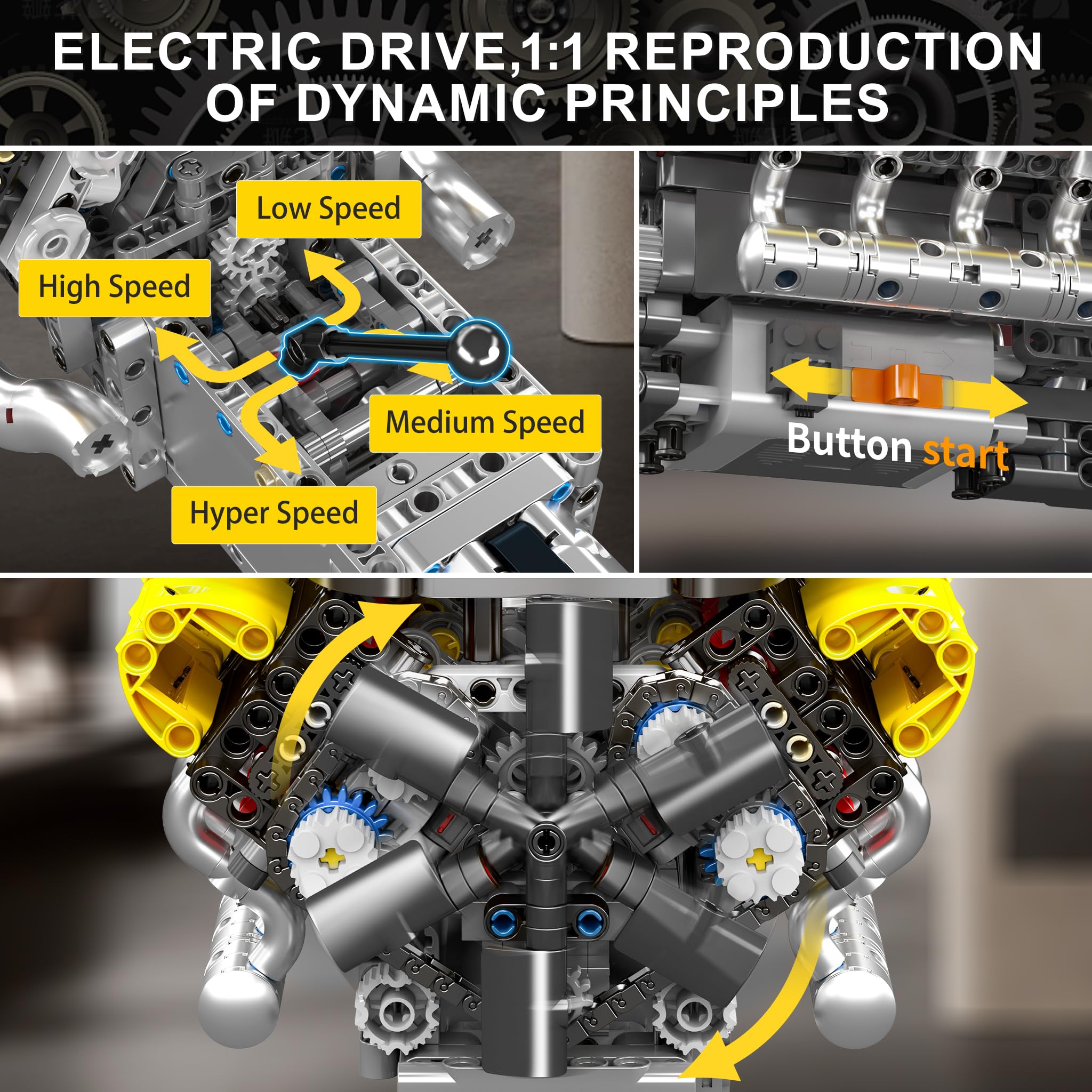V12 Motor Model Seti: Yetişkin - Running Gear Engine incelemesi ve fiyatı