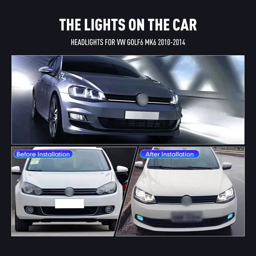 2 Adet VW Golf6 MK6 2010-2014  - Running Headlamp Led incelemesi ve fiyatı